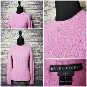 RALPH LAUREN BLACK LABEL SLIM FIT S 100% CASHMERE